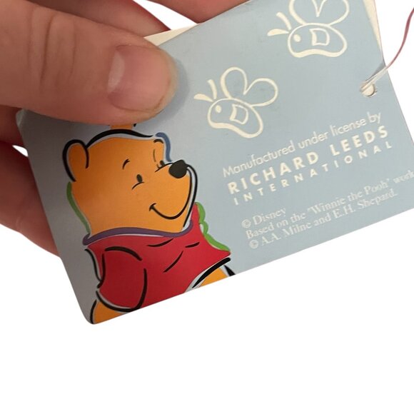 Vintage 90s Winnie the Pooh Sleep T Shirt One Size Red Pooh Piglet Nightgown NEW - Picture 4 of 7